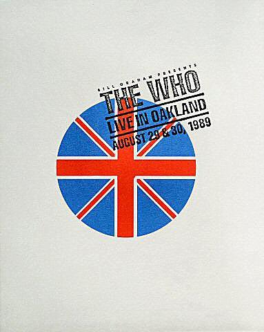 The Who Vintage Concert Poster from Oakland Coliseum Stadium