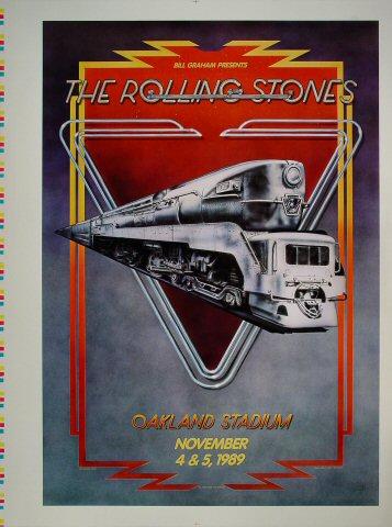 The Rolling Stones Vintage Concert Proof from Oakland Coliseum