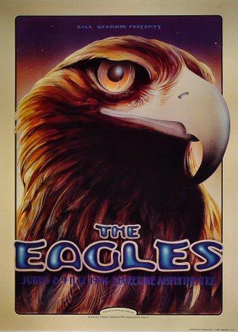 The Eagles Vintage Concert Poster from Shoreline