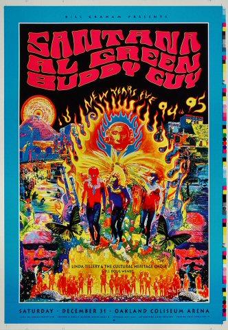 Santana Vintage Concert Poster from Pepsi Center, Sep 28