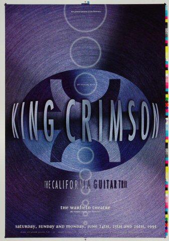 King Crimson Vintage Concert Proof from Warfield Theatre
