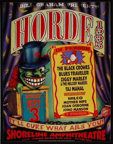 H.O.R.D.E. Festival Vintage Concert Poster, 1995 at Wolfgang's