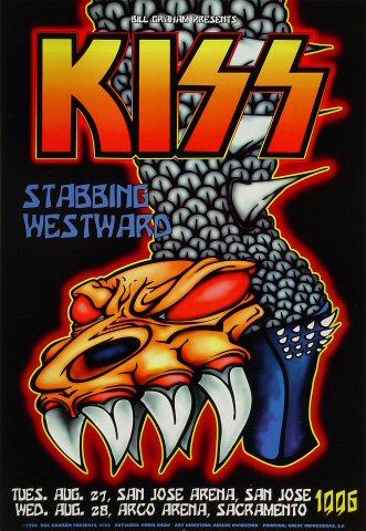 Kiss Vintage Concert Proof from San Jose Arena, Aug 27, 1996 at