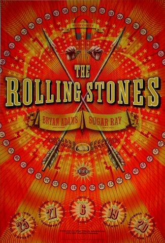 The Rolling Stones Vintage Concert Poster from Oakland Coliseum