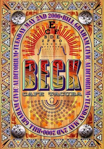 Beck Vintage Concert Poster from Cain's Ballroom, Sep 28
