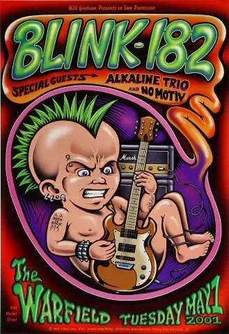 TOUR 2001 #6554      LC6 G FREE SHIPPING POSTER : MUSIC : BLINK-182