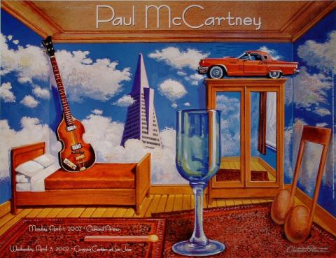 Paul McCartney Vintage Concert Poster from Candlestick Park, Aug