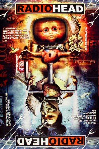 Radiohead Vintage Concert Poster from White River Amphitheatre