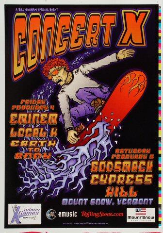 Eminem Vintage Concert Proof from Mount Snow, Feb 4, 2000 at