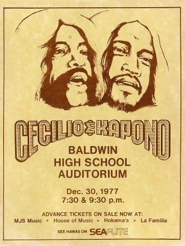 Cecilio and Kapono Handbill