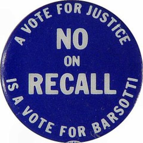 Judge Barsotti Recall Pin
