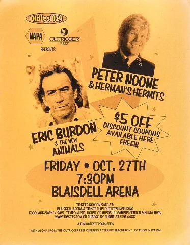 Peter Noone Handbill