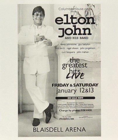 Elton John Handbill