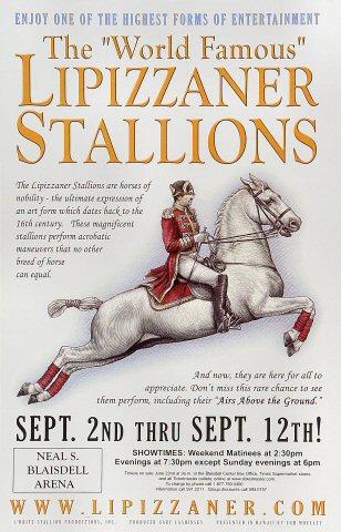 The "World Famous" Lipizzaner Stallions Poster