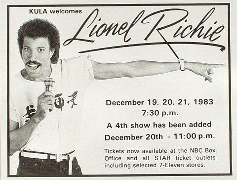 Lionel Richie Handbill