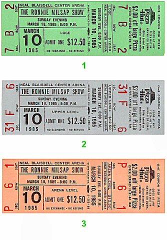 Ronnie Milsap Vintage Ticket