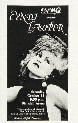 Cyndi Lauper Handbill
