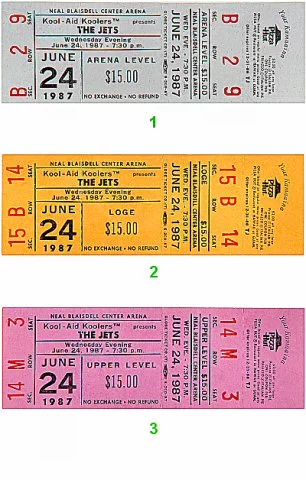 The Jets Vintage Ticket