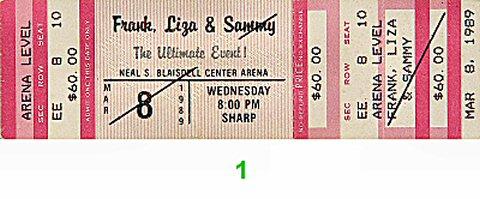 Frank Sinatra Vintage Ticket