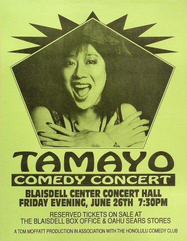 Tamayo Otsuki Vintage Concert Poster from Blaisdell Arena, Jun 26