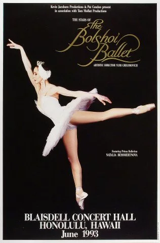 The Bolshoi Ballet Vintage Concert Poster from Blaisdell Arena, Jun 27,  1993 at Wolfgang's