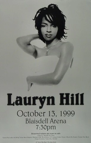 Lauryn Hill Vintage Concert Poster from Blaisdell Arena, Oct 13, 1999