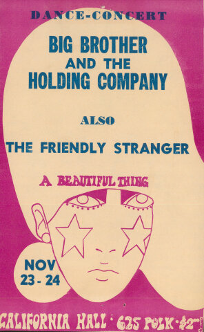 Big Brother and the Holding Company Handbill