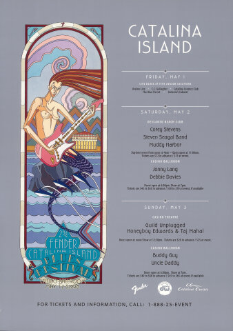 Fender Catalina Island Blues Festival Poster