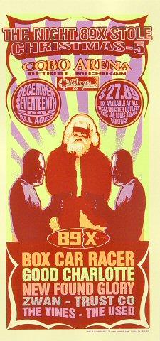 The Night 89X Stole Christmas-5 Vintage Concert Silkscreen