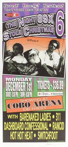 The Night 89X Stole Christmas - 6 Vintage Concert Poster from Cobo