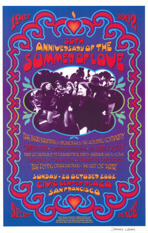 【SALE‼︎ヴィンテージポスター】ルフォール・オプノアマチュア演劇フェスティバル Summer of Love Festival Vintage Concert Poster from Golden