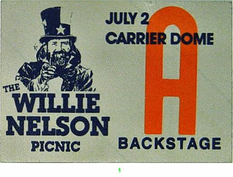 Willie Nelson Backstage Pass