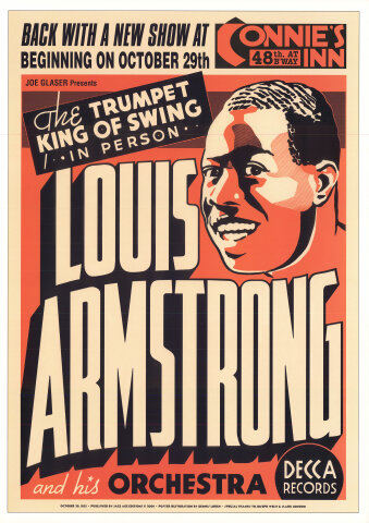 Louis Armstrong And His Orchestra Poster