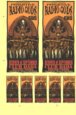 Primitive Radio Gods Vintage Concert Proof from Club Dada, Sep 7