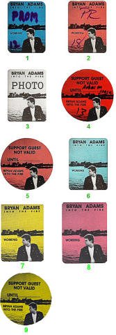 Bryan Adams Backstage Pass