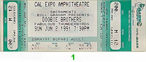The Doobie Brothers Vintage Ticket