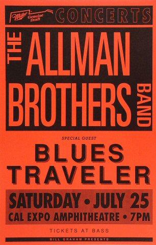 The Allman Brothers Band Vintage Concert Poster from Laguna