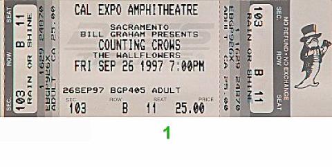Counting Crows Vintage Ticket