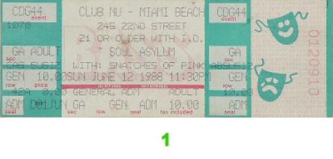 Soul Asylum Vintage Ticket