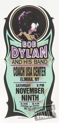 Bob Dylan Vintage Concert Silkscreen from Coach USA Center, Nov 9