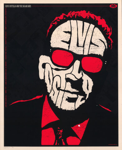 Elvis Costello and the Sugarcanes Silkscreen