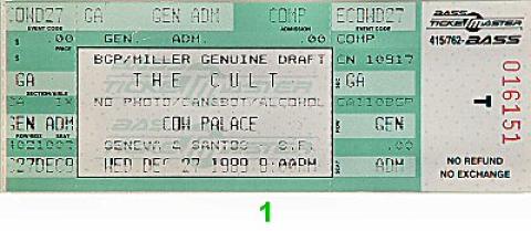 The Cult Vintage Ticket