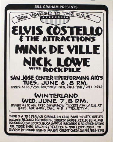 ELVIS COSTELLO 1978 JAPAN TOUR パンフレット ELVIS COSTELLO 1978