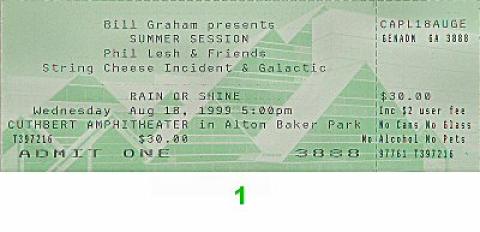 Phil Lesh & Friends Vintage Ticket