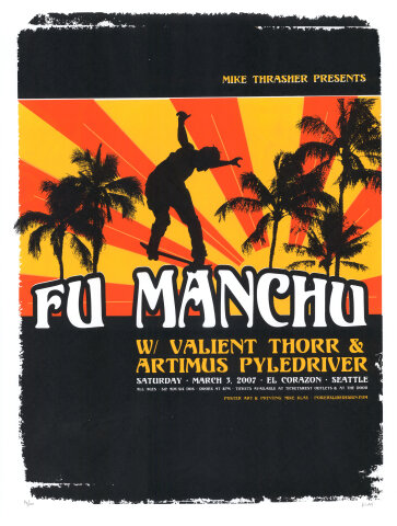 Fu Manchu Silkscreen