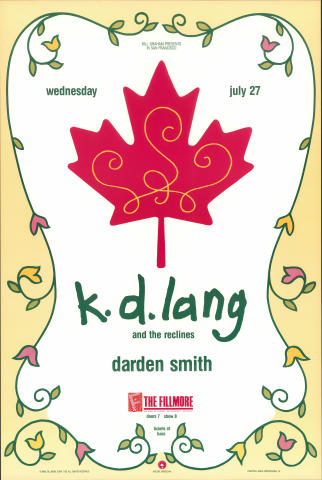 k.d. lang & the re-clines Poster