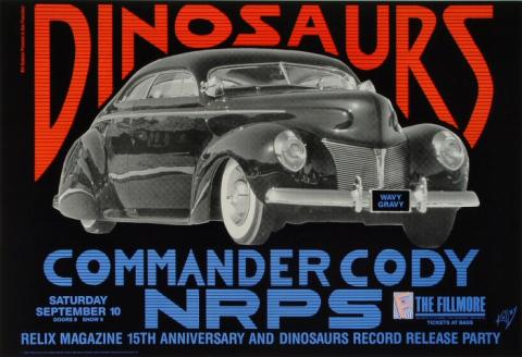 ウルフギャング，サンフランシスコ DINOSAURS ポスター(1983年) Dinosaurs Vintage Concert Poster from Golden Bear, Mar 25