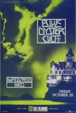 Blue Oyster Cult Vintage Concert Poster from Spartan Stadium