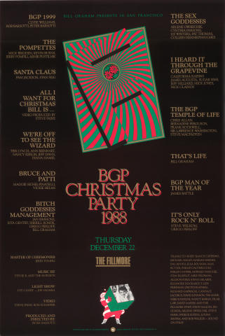 Bill Graham Presents Christmas Party Poster