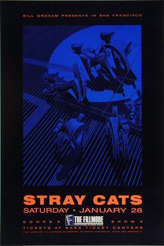 Stray Cats Japan Promo Poster by BMG Victor Brian Setzer Rockabilly | eBay